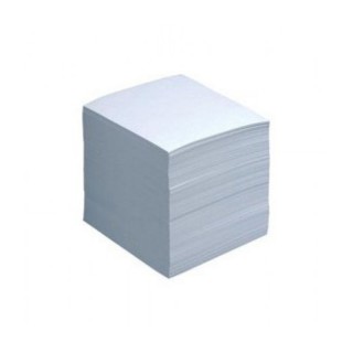 Cubo bianco blocco carta 9x9