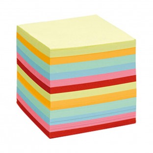 Blocco memo cubo multicolor