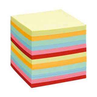 Blocco memo cubo multicolor