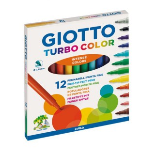 Colori a spirito Giotto Turbocolor 12 Pz