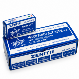 Punti per Spillatrice Zenith 130/E – Confezione da 10 Scatole