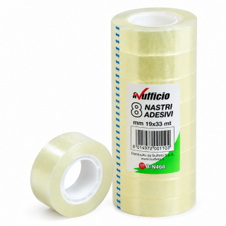 Nastro Adesivo Trasparente – Confezione da 8 o 10 Rotoli